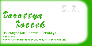 dorottya kottek business card